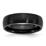 Chisel Stainless Steel Brushed Black IP-plated 6mm Band - SR-1F793CD2-9999