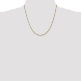 14K 20 inch 1.6mm Round Snake Lobster Clasp Chain