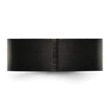 Chisel Stainless Steel Brushed Black IP-plated 8mm Flat Band - SR-4C6D469E-7768