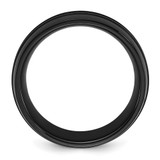 Chisel Stainless Steel Brushed Black IP-plated with Black CZ 8mm Band - SR-F81BD88D-7469