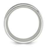 Chisel Stainless Steel Brushed Center with Laser Design Mountains 8mm Band - SR-D5115BAD-3846