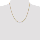 14K 20 inch 1.9mm Flat Wheat with Lobster Clasp Chain