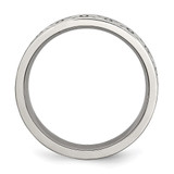 Chisel Stainless Steel Brushed with Engraved Trinity Symbol 6mm Band - SR-A815C293-7619