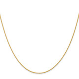 14k 20 inch 1mm Parisian Wheat with Lobster Clasp Chain