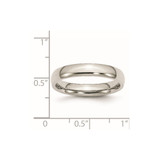 Chisel Stainless Steel Polished 4mm Half Round Band - SR-255BA3EF-1057
