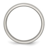 Chisel Stainless Steel Polished 4mm Half Round Band - SR-D707B0EB-5373