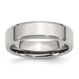 Chisel Stainless Steel Polished 6mm Beveled Edge Band - SR-44932C3F-6076