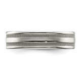 Chisel Stainless Steel Polished 6mm Grooved and Beaded Band - SR-917D1005-5217