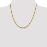 14K 20 inch 2.2mm Semi-Solid Franco with Lobster Clasp Chain