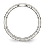 Chisel Stainless Steel Polished 6mm Ridged Edge Band - SR-A8B0CD60-7648