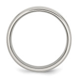 Chisel Stainless Steel Polished 7mm Ridged Edge Band - SR-4F6327A8-2821