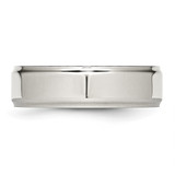Chisel Stainless Steel Polished 7mm Ridged Edge Band - SR-D1B72A4B-6481