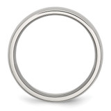 Chisel Stainless Steel Polished 8mm Half Round Band - SR-11675E1A-1533