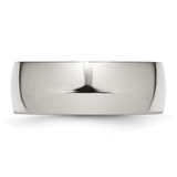 Chisel Stainless Steel Polished 8mm Half Round Band - SR-CEA628EE-3283