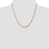 14K 20 inch 2.75mm Flat Figaro with Lobster Clasp Chain
