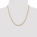 14K 20 inch 2.8mm Semi Solid Rope with Lobster Clasp Chain