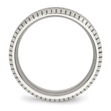 Chisel Stainless Steel Polished and Textured 7mm Grooved Band - SR-7DCD0174-9590