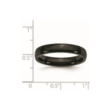 Chisel Stainless Steel Polished Black IP-plated 4mm Band - SR-96253E20-5385