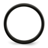 Chisel Stainless Steel Polished Black IP-plated 6mm Band - SR-0F82BD97-5701