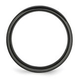 Chisel Stainless Steel Polished Black IP-plated 6mm Flat Band - SR-2B3F188C-6415