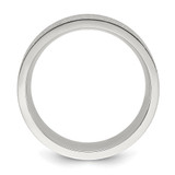 Chisel Stainless Steel Polished Laser-cut and Grooved 8mm Band - SR-75DCDC5B-7689