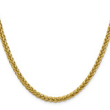 14K 20 inch 4.65mm Semi-Solid 3-Wire Wheat with Lobster Clasp Chain