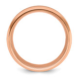 Chisel Stainless Steel Polished Rose IP-plated with Brushed Center 8mm Band - SR-3CE243C3-7405