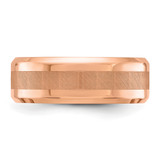 Chisel Stainless Steel Polished Rose IP-plated with Brushed Center 8mm Band - SR-3CE243C3-7405