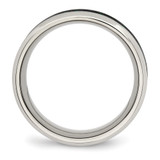 Chisel Stainless Steel Polished with Black and Green Carbon Fiber Inlay 8mm Band - SR-829AFACD-7013