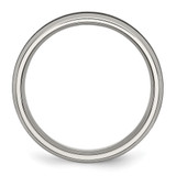 Chisel Stainless Steel Polished with Black Carbon Fiber Inlay 6mm Band - SR-34FDBB77-8877