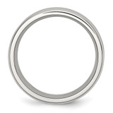 Chisel Stainless Steel Polished with Black Carbon Fiber Inlay 8mm Band - SR-DF03EFC2-4895