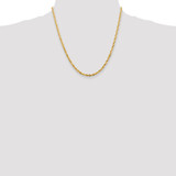 14K 20 inch 4mm Ultra Diamond-cut Rope with Lobster Clasp Chain