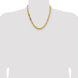 14K 20 inch 5.25mm Byzantine with Lobster Clasp Chain