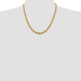 14K 20 inch 5.4mm Semi Solid Rope with Lobster Clasp Chain