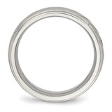 Chisel Stainless Steel Polished with Brushed Center 7mm Grooved Band - SR-4B6D1CD7-8269