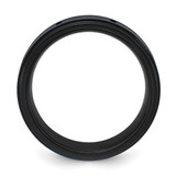 Chisel Stainless Steel Polished with Brushed Center Black and Blue IP-plated 8mm Band - SR-D13CC8C0-7827