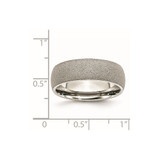 Chisel Stainless Steel Polished with Stone Finish 7mm Band - SR-0E4B1668-4251