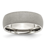 Chisel Stainless Steel Polished with Stone Finish 7mm Band - SR-40615919-2947