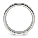 Chisel Stainless Steel Polished with Turquoise and Black Star Sandstone Inlay 8mm Band - SR-B2466D75-5168