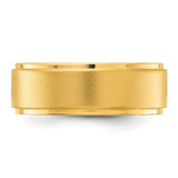 Chisel Stainless Steel Polished Yellow IP-plated Brushed Center 8mm Band - SR-B8F13BCB-9604