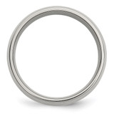 Chisel Stainless Steel with 14k Gold Inlay Polished 8mm Band - SR-8CC8CF8C-8614