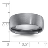 Chisel Tantalum Brushed 8mm Band - TT-47C69C20-4625