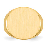 14k 21.0x21.5mm Open Back Mens Signet Ring