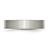 Chisel Titanium Brushed 5mm Flat Band - TB-3EA34589-7298