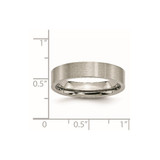 Chisel Titanium Brushed 5mm Flat Band - TB-E27CF43D-7857