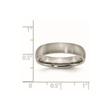 Chisel Titanium Brushed 5mm Half Round Band - TB-F26A399C-7274