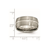 Chisel Titanium Brushed and Polished 10mm Grooved Band - TB-83EEDE3E-5856