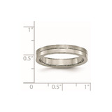 Chisel Titanium Brushed and Polished 4mm Grooved Band - TB-2F86E893-4786