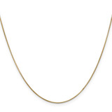 14K 22 inch .65mm Round Snake with Lobster Clasp Chain