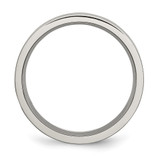 Chisel Titanium Brushed and Polished 6mm Grooved Band - TB-2F6601B5-3950